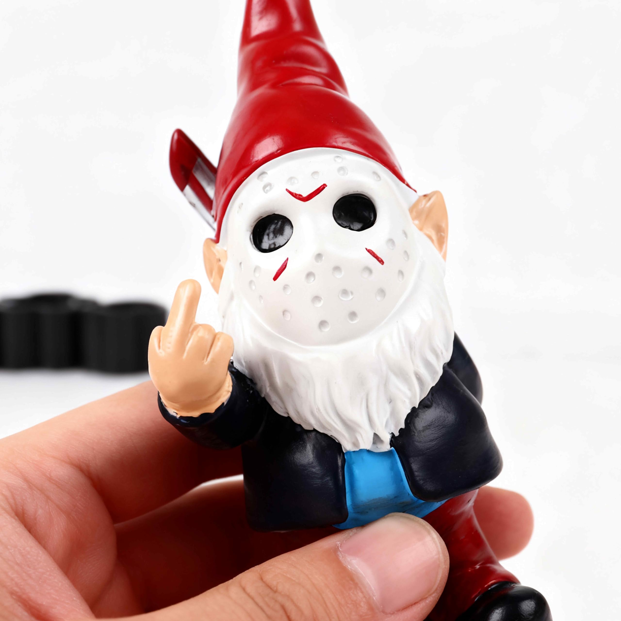 SPINNDO funny garden gnome ideal for Halloween gifts and boo baskets.