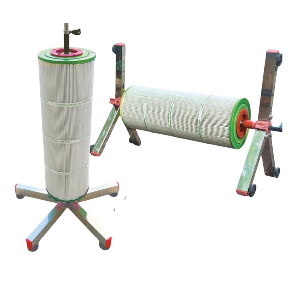 SpinDoc Pro tornado action demonstrates fast debris removal from cartridges.