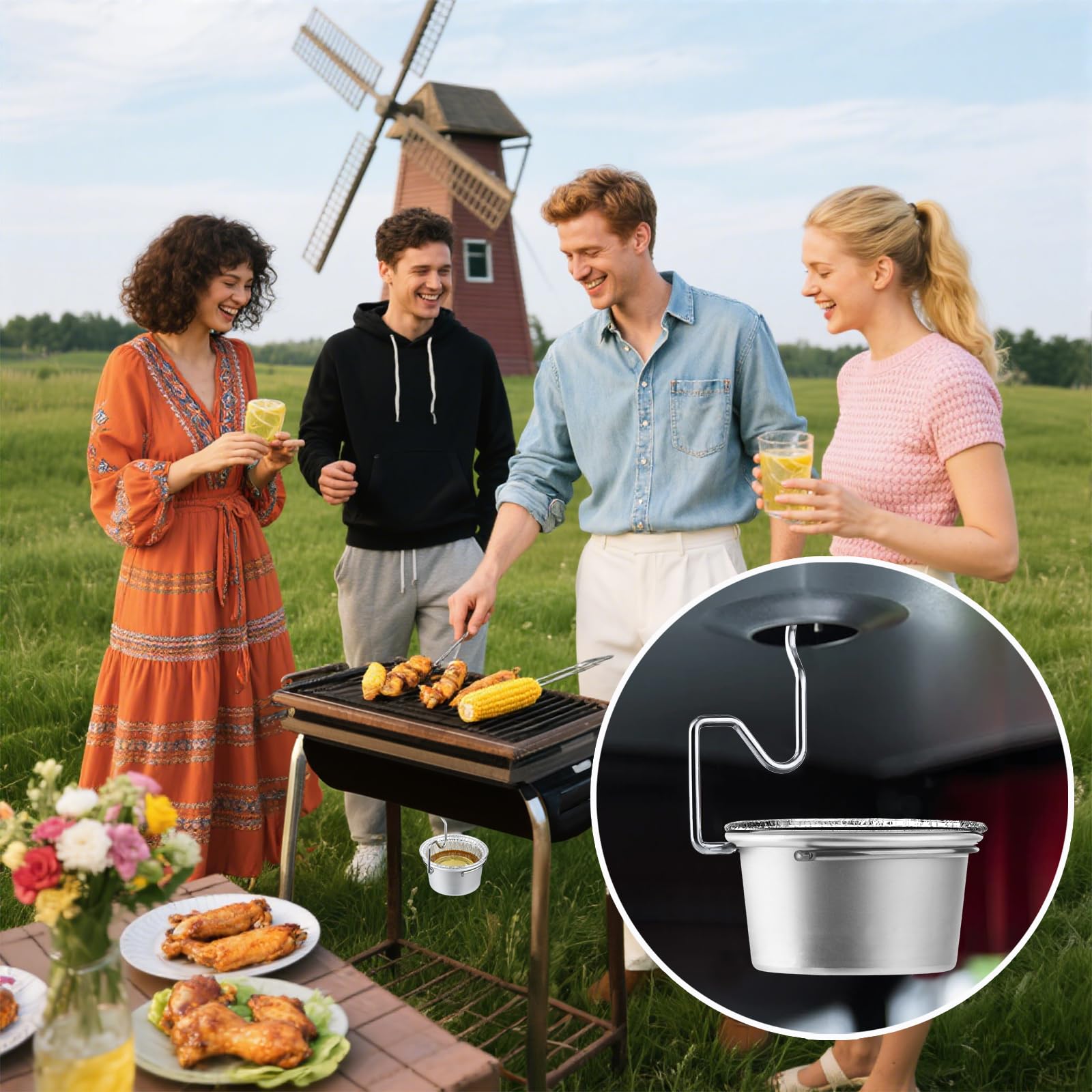SpiralScgv universal-fit compatibility covers Weber, Char-Broil, and Kenmore models.