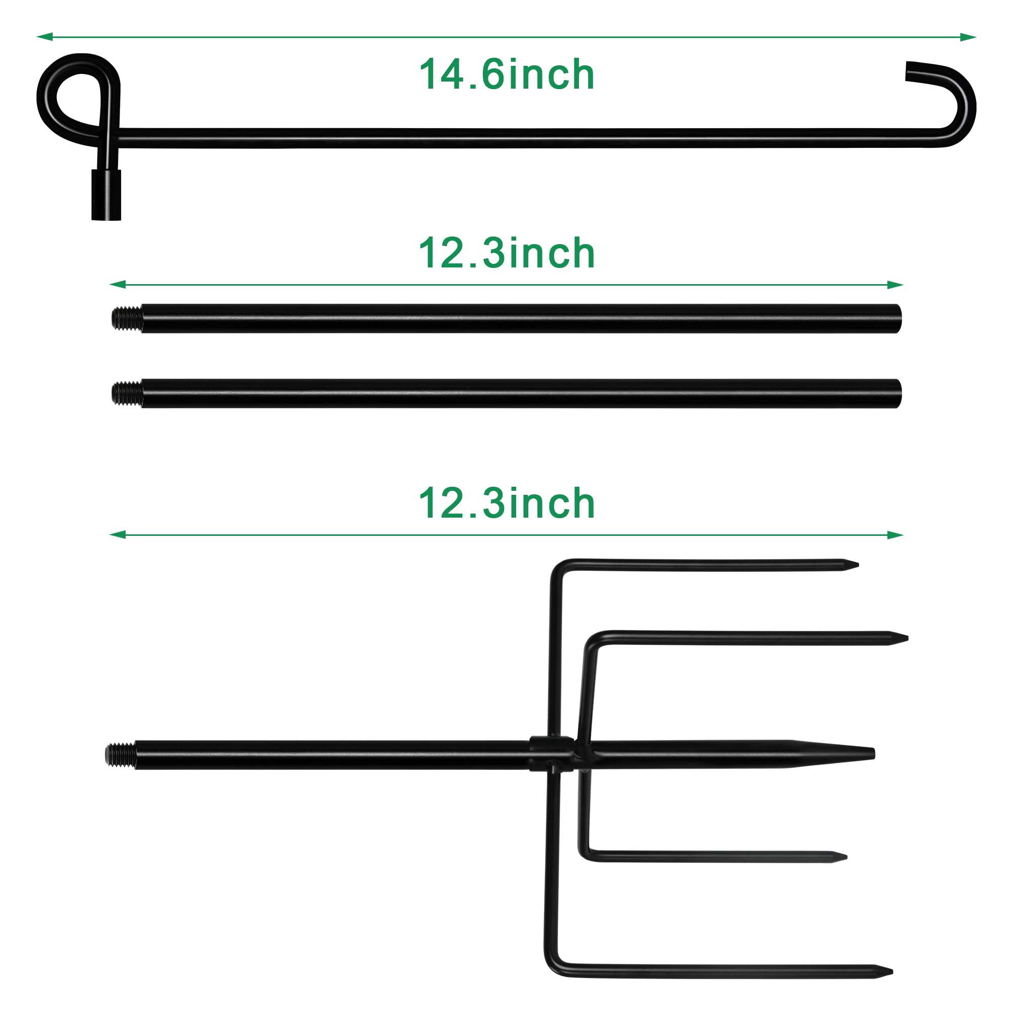 Spirepro durable construction supports year-round outdoor flag displays.