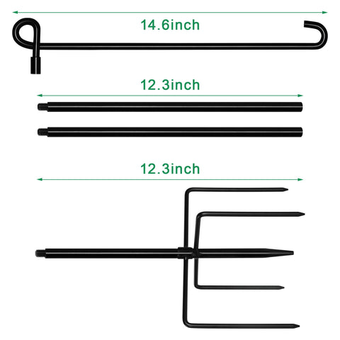 Spirepro durable construction supports year-round outdoor flag displays.
