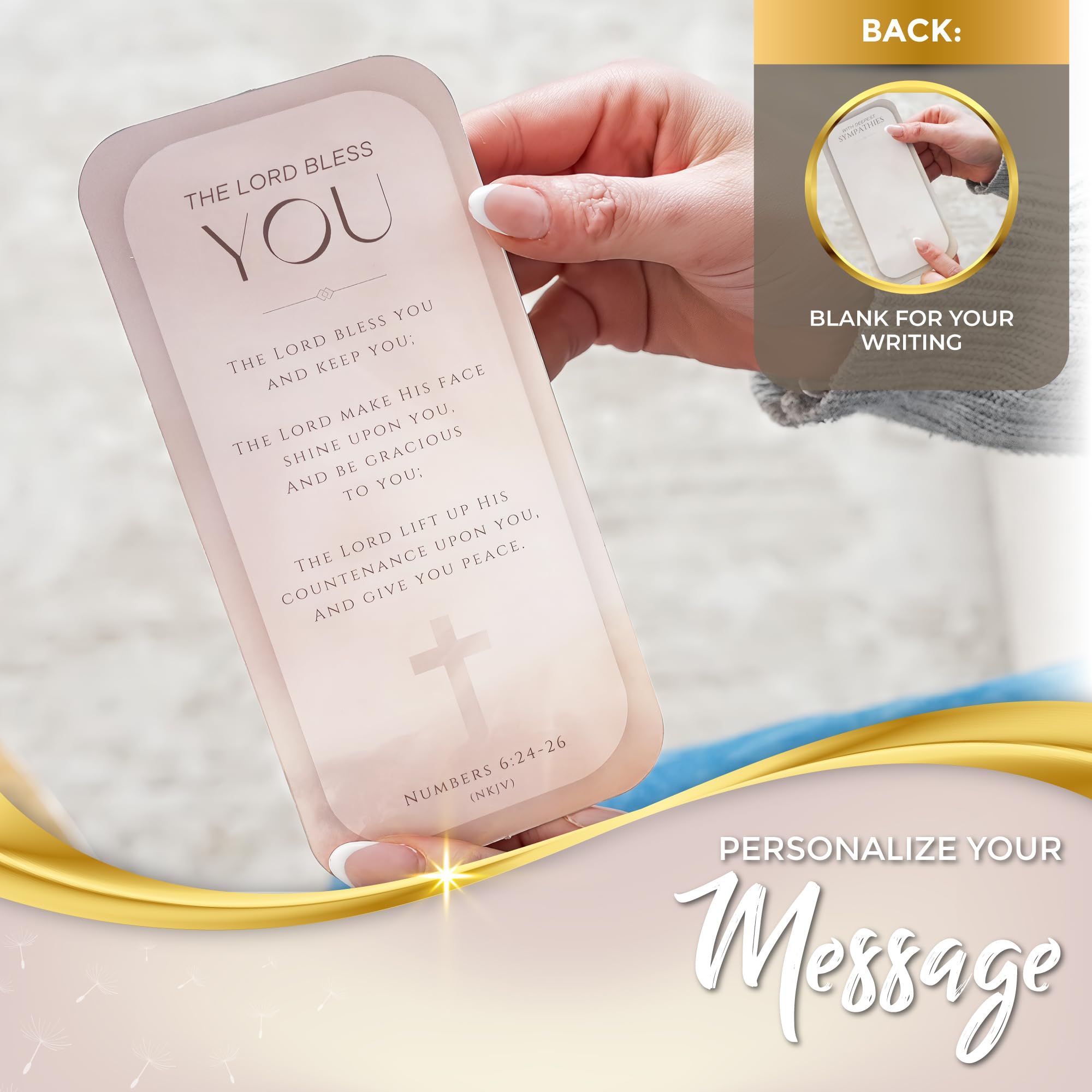 Spiritwind keepsake notes from the sympathy card accompany the chime for memory.