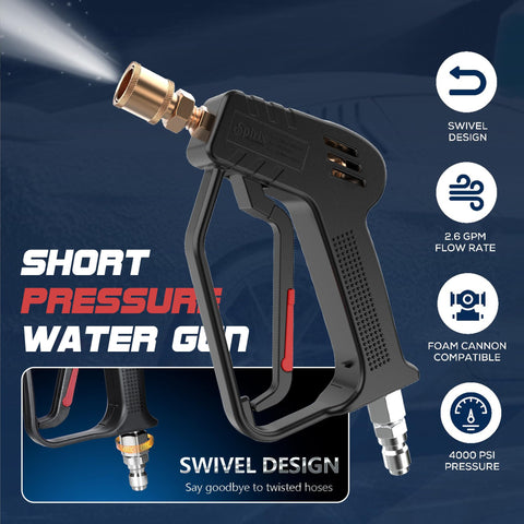 Spirix Stubby 1/4 inch quick-disconnect outlet compatible with foam cannons.