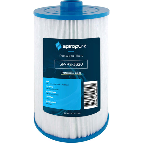 SpiroPure filter cartridge exterior shows sturdy housing for reliable spa filtration.