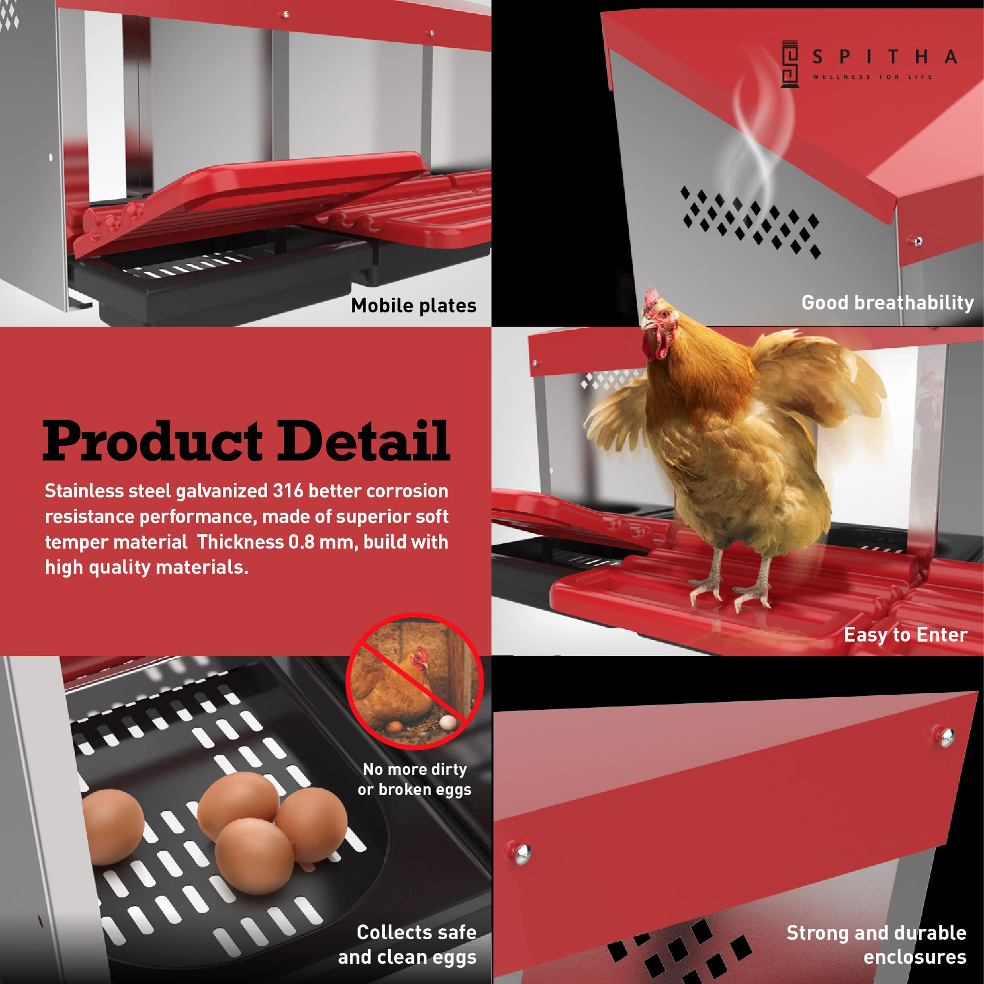 SPITHA installation kit includes perch and mounting hardware for quick setup