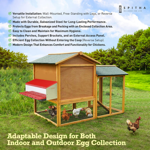 SPITHA galvanized steel construction resists rust for outdoor use