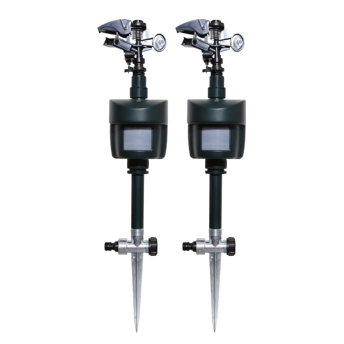 Splanteen motion activated sprinkler deters pets and birds in an outdoor setup.