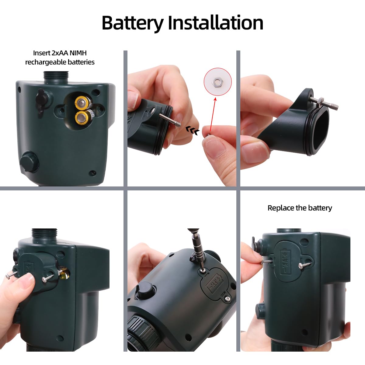Splanteen sprinkler side coverage shows 360-degree reach for broad deterrence