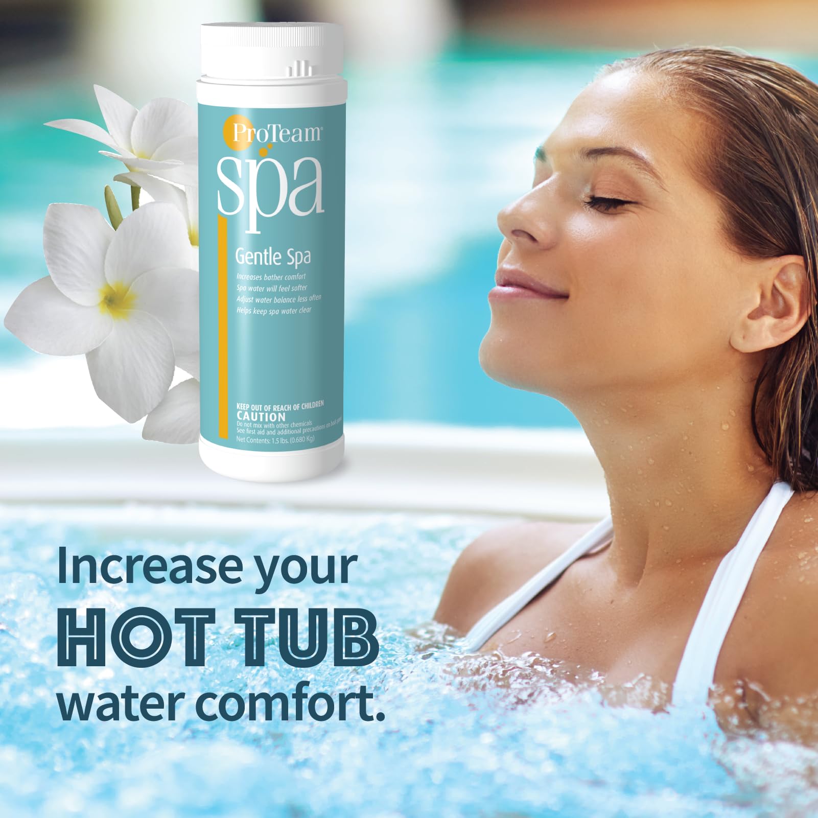 SplashWiz hot tub scum-lines prevention visual indicates cleaner shells.