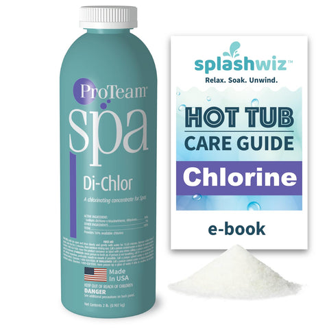 SplashWiz ProTeam Spa Di-Chlor granules pour evenly for quick hot tub sanitization