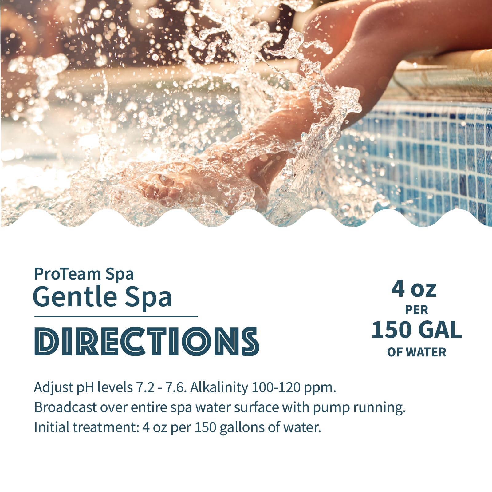 SplashWiz spa water clarity after treatment suggests clearer water.