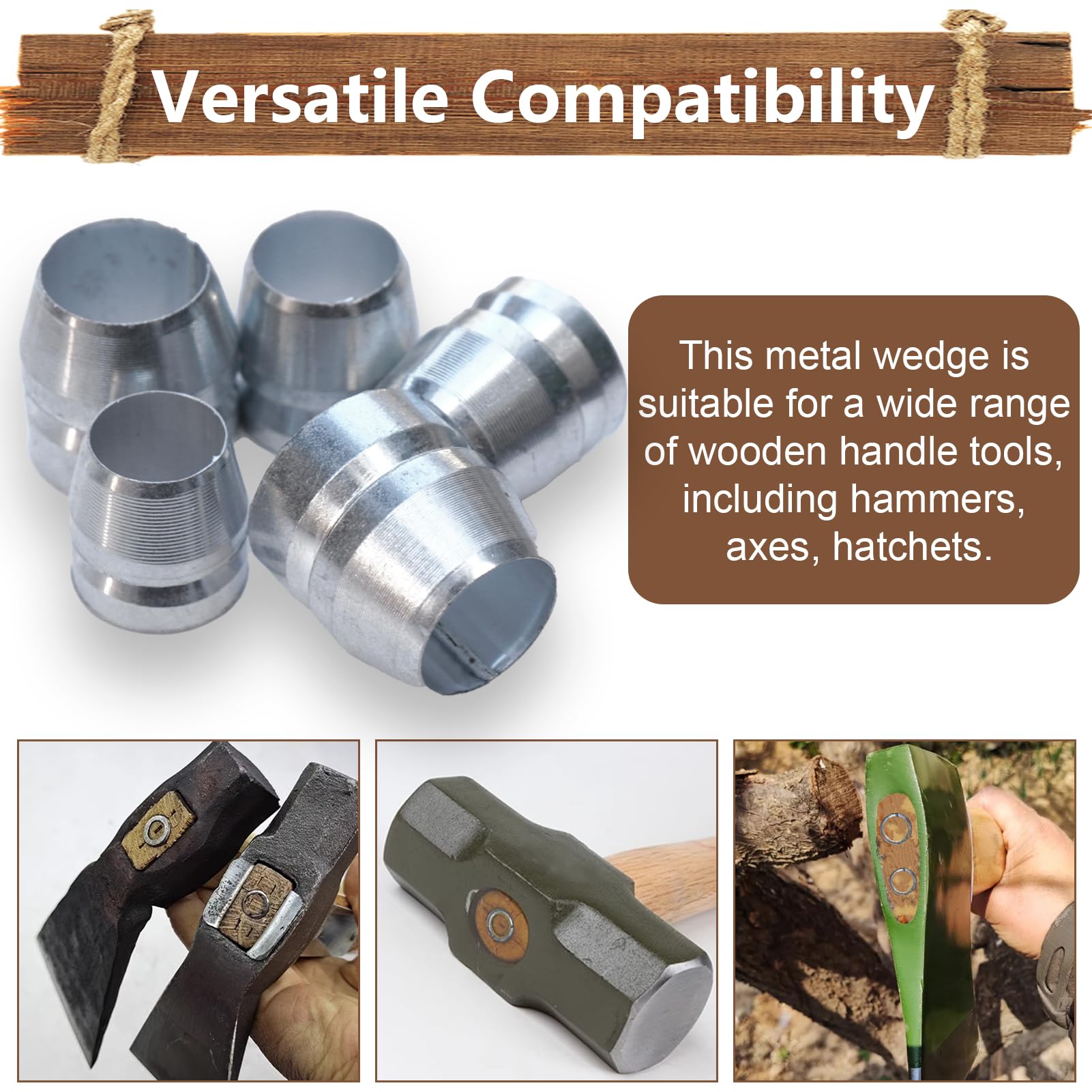 SPNKMJUJ wedges in set with varied sizes for different handle diameters 8/10/12 mm