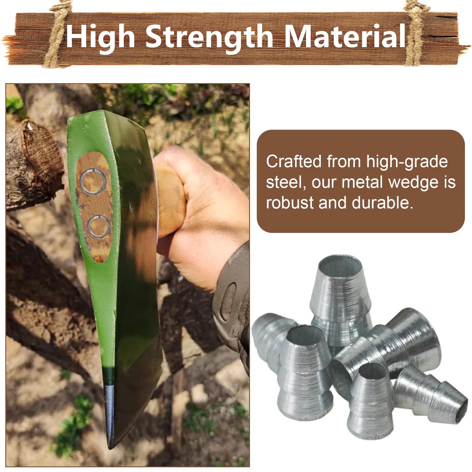SPNKMJUJ premium steel wedge construction resists deformation during pounding