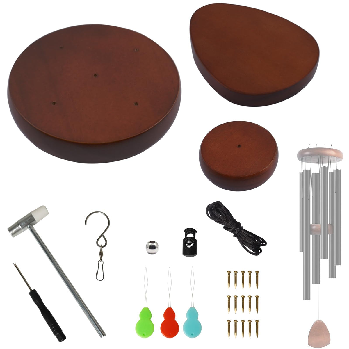 SPNKMJUJ wind chime round top replacement for durable outdoor use