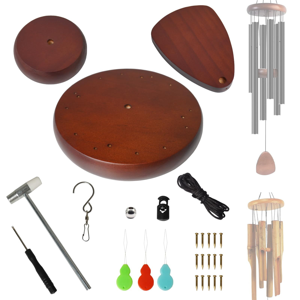 SPNKMJUJ wind chime round top for durable outdoor hanging and easy repairs