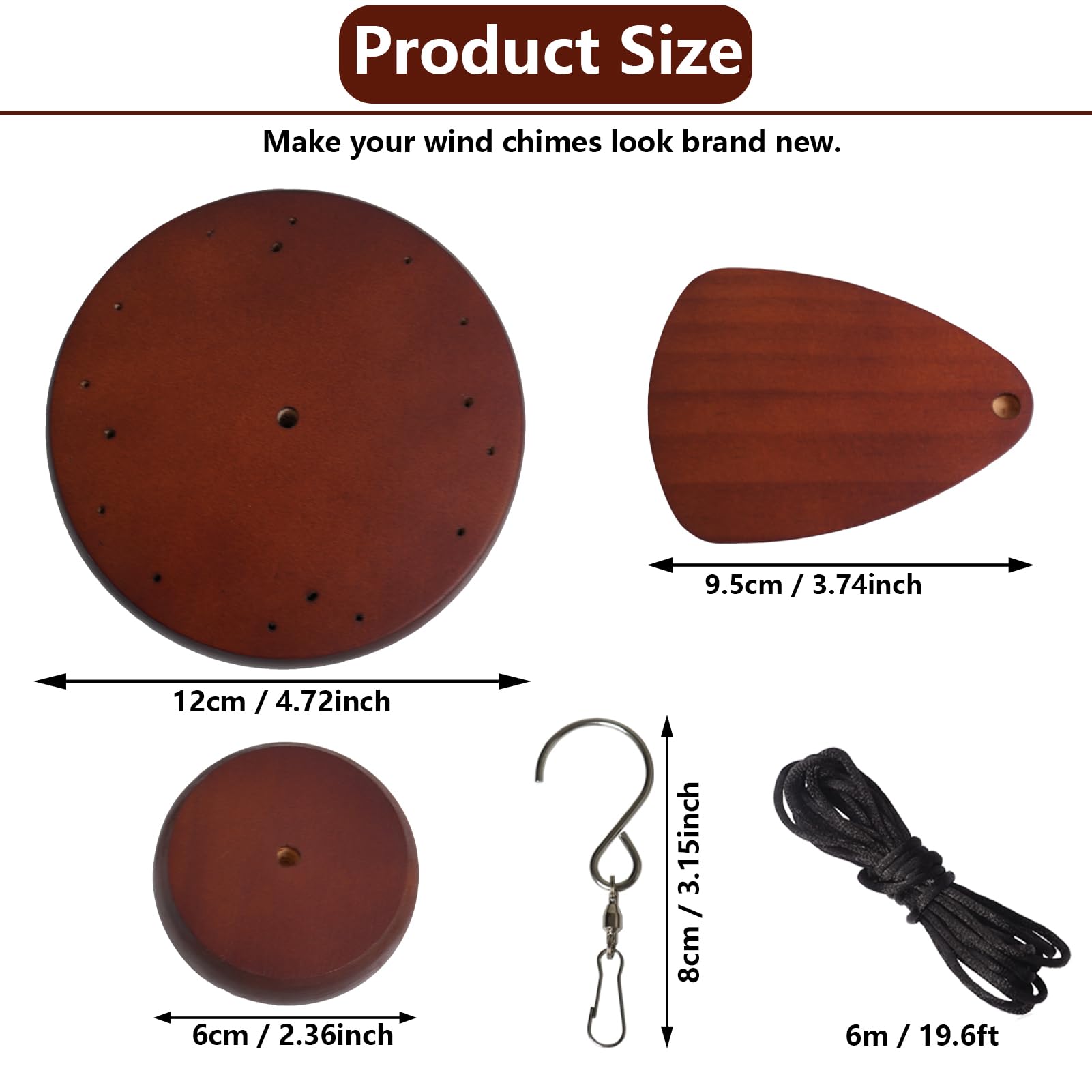 SPNKMJUJ windchime wind catcher promotes balanced breeze and sound