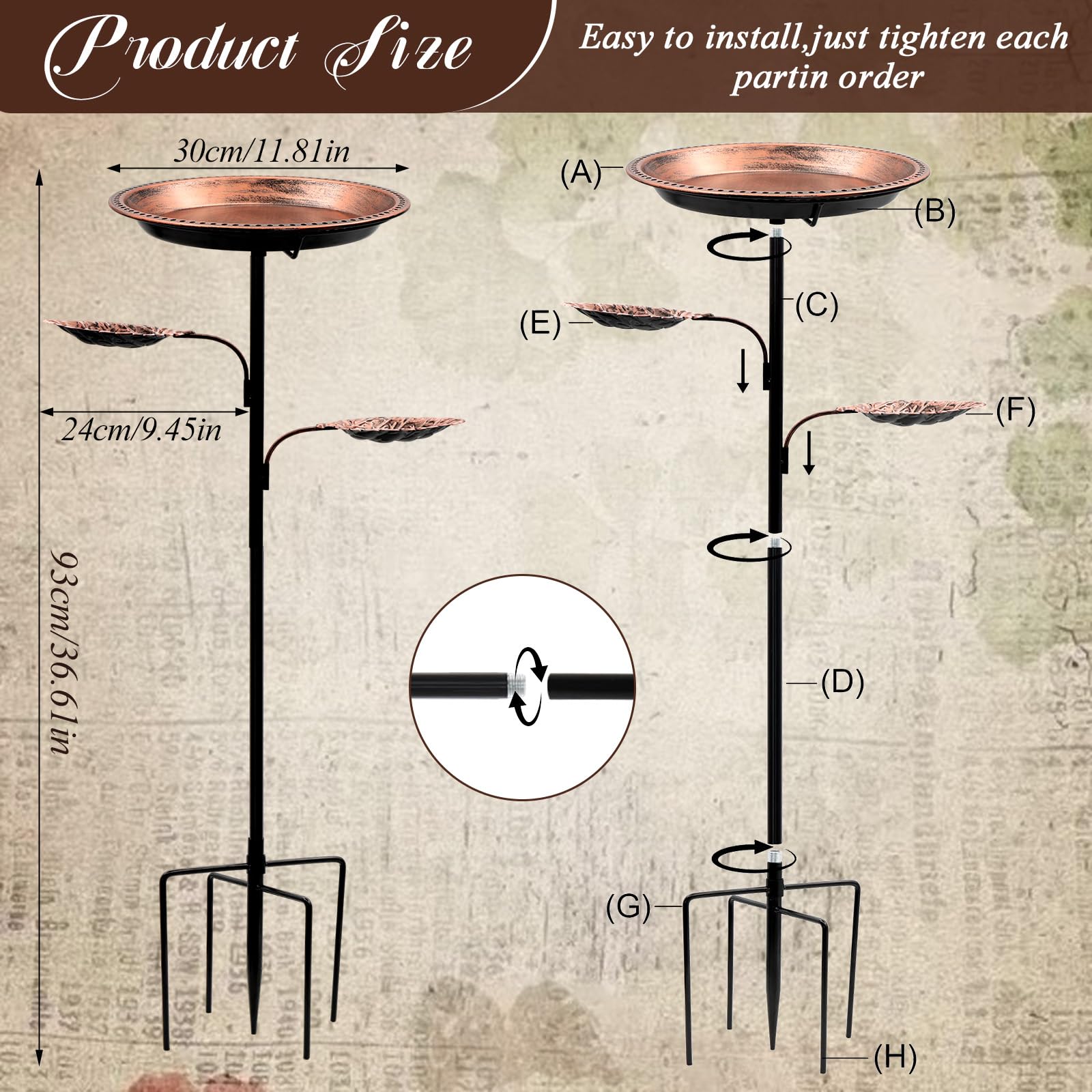 SPOKKI dual bath and feeder 2-in-1 design invites birds to drink and feed