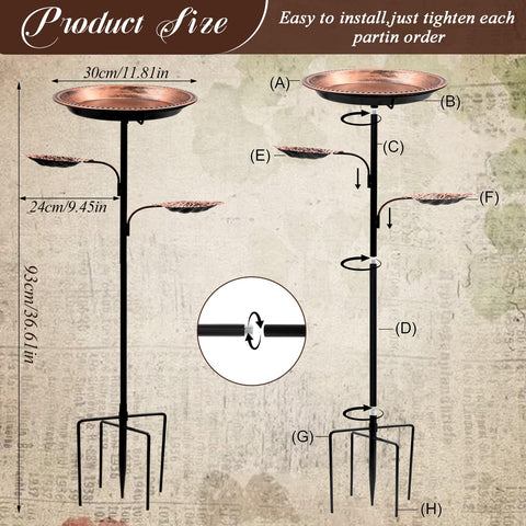 SPOKKI dual bath and feeder 2-in-1 design invites birds to drink and feed