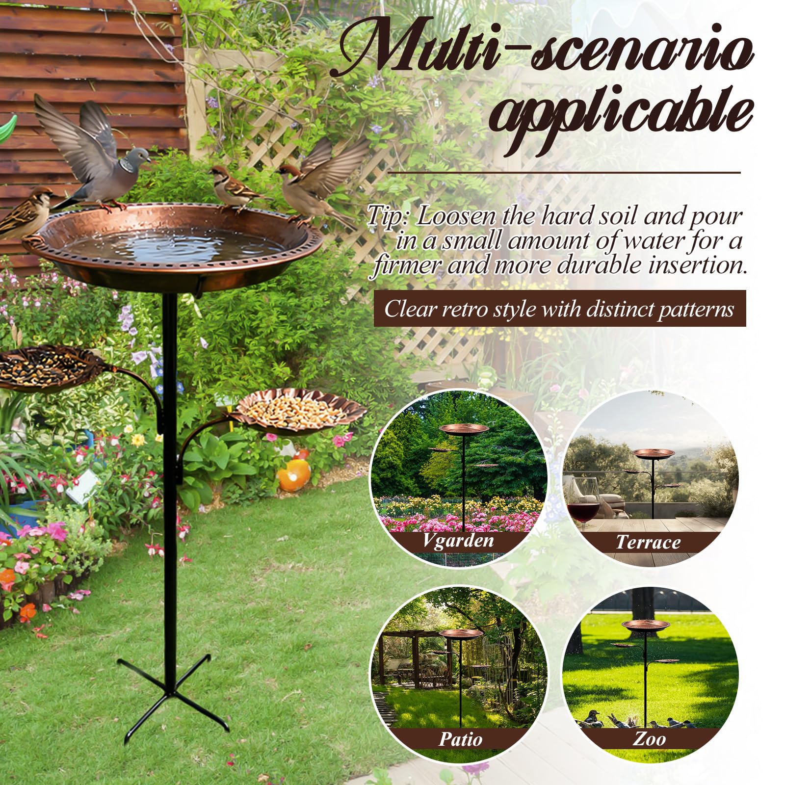 SPOKKI outdoor garden decor bronze adds charm to any yard