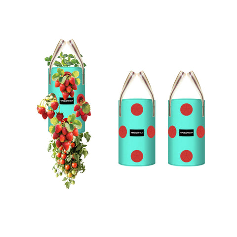 SPONDWILD 2-gallon hanging strawberry planter bag for space-saving berry growing.