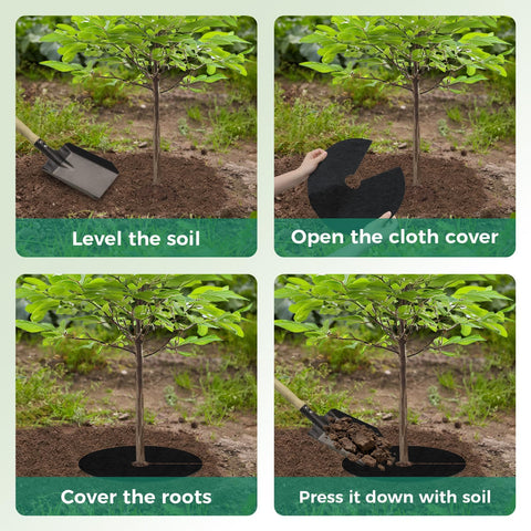 SPONDWILD breathable tree ring promotes healthy root environment.