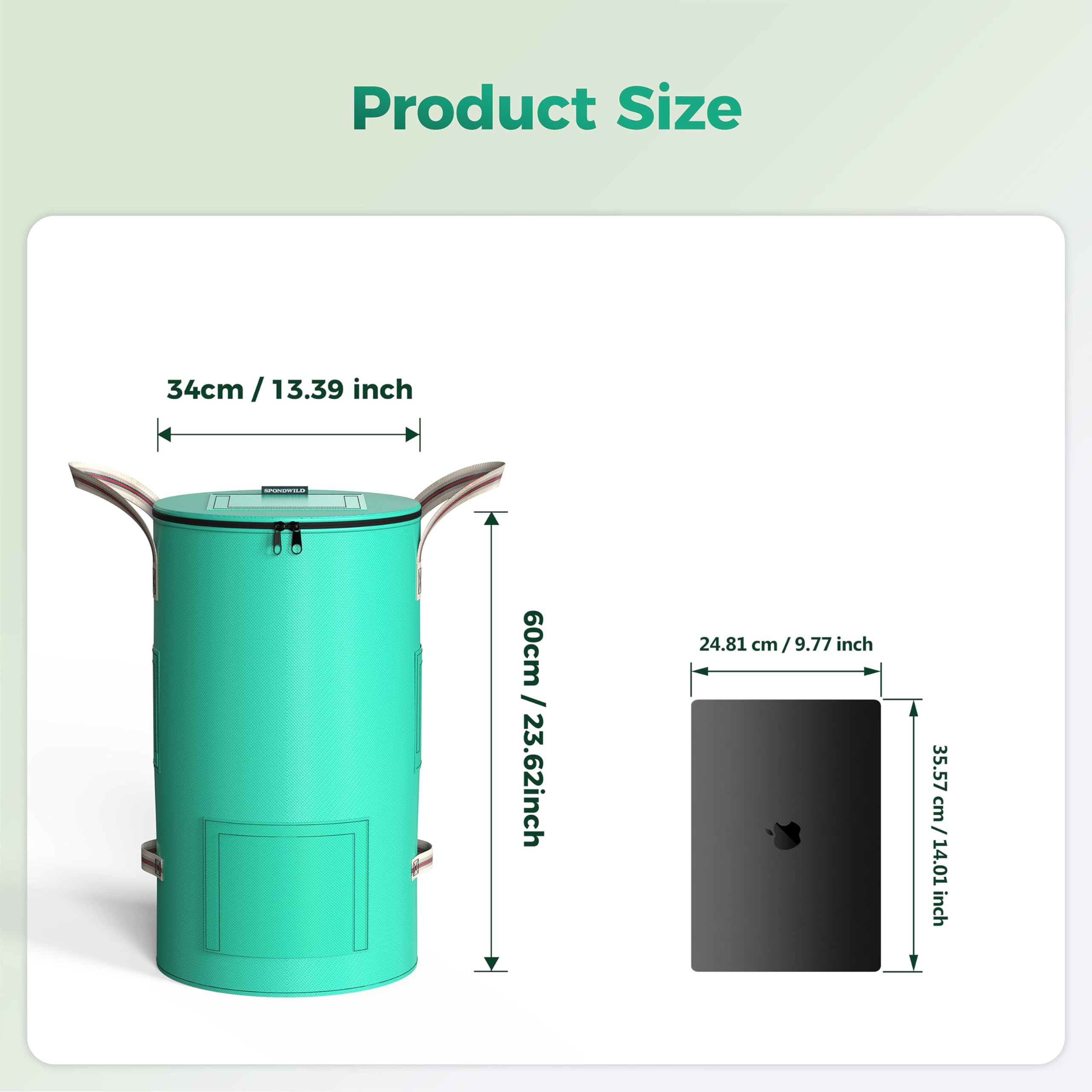 SPONDWILD dual-side mesh vented panels for better airflow and faster processing