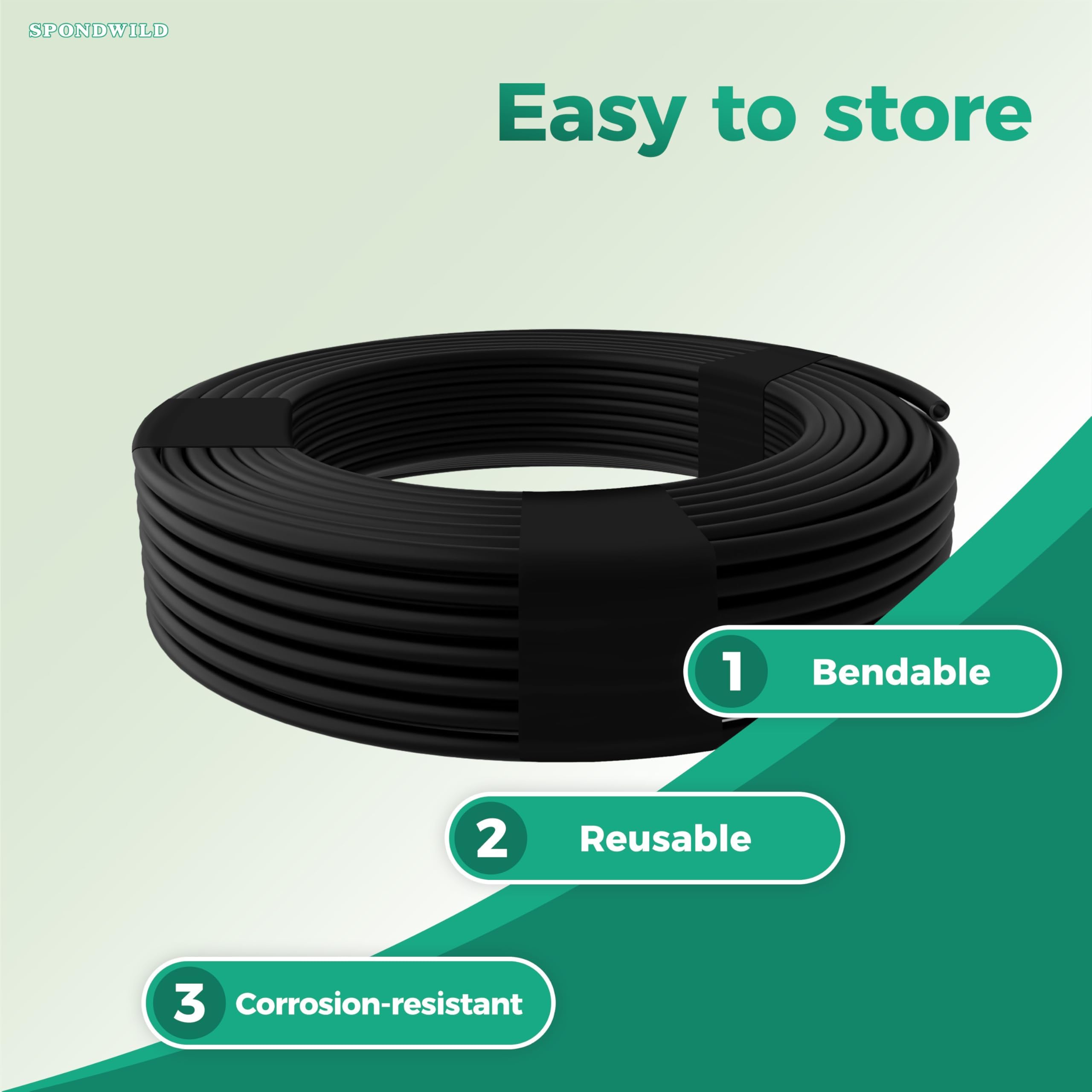 SPONDWILD easy-assembly tip helps quick hot-water connection.