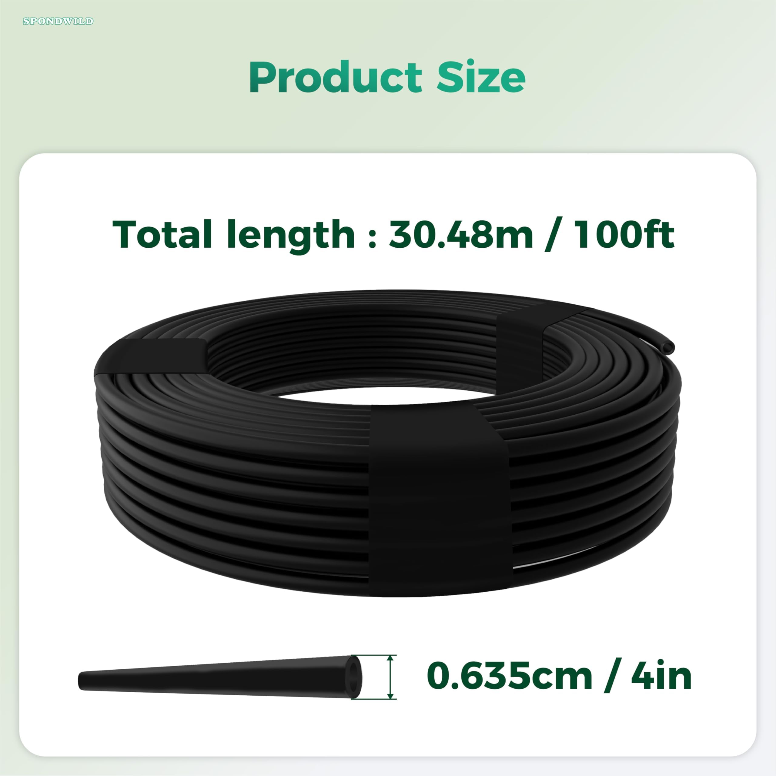 SPONDWILD flexible kink-resistant tubing for tight garden runs