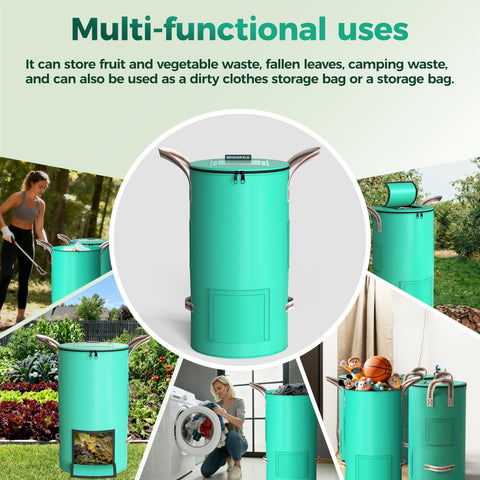 SPONDWILD four reinforced handles for easy lifting and dumping