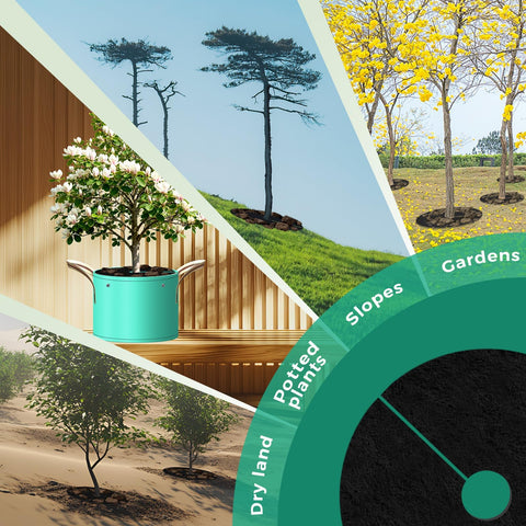SPONDWILD 10-pack tree rings provide tidy, reusable landscaping solution.