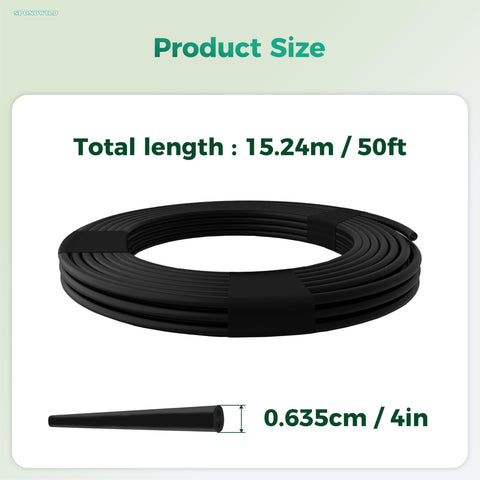 SPONDWILD UV-protected drip hose preserves flexibility in sun-exposed garden beds.