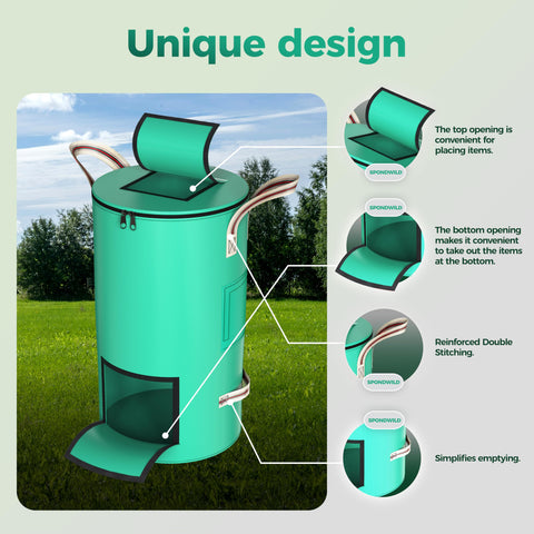 SPONDWILD UV-resistant outdoor bag designed for garden durability