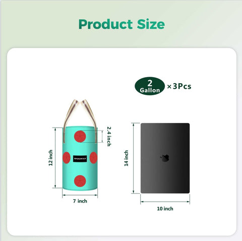 SPONDWILD vertical grow bag with bottom drainage hole promotes healthy roots.