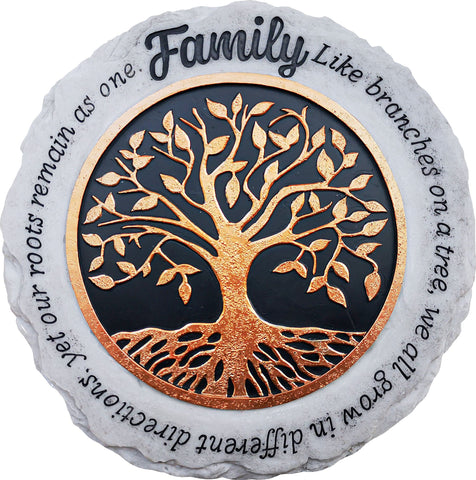 Spoontiques family stepping stone garden decor adds a cheerful welcome to outdoor spaces.