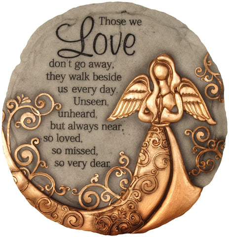 Spoontiques bronze angel stepping stone for garden adds enduring charm and personal tribute.