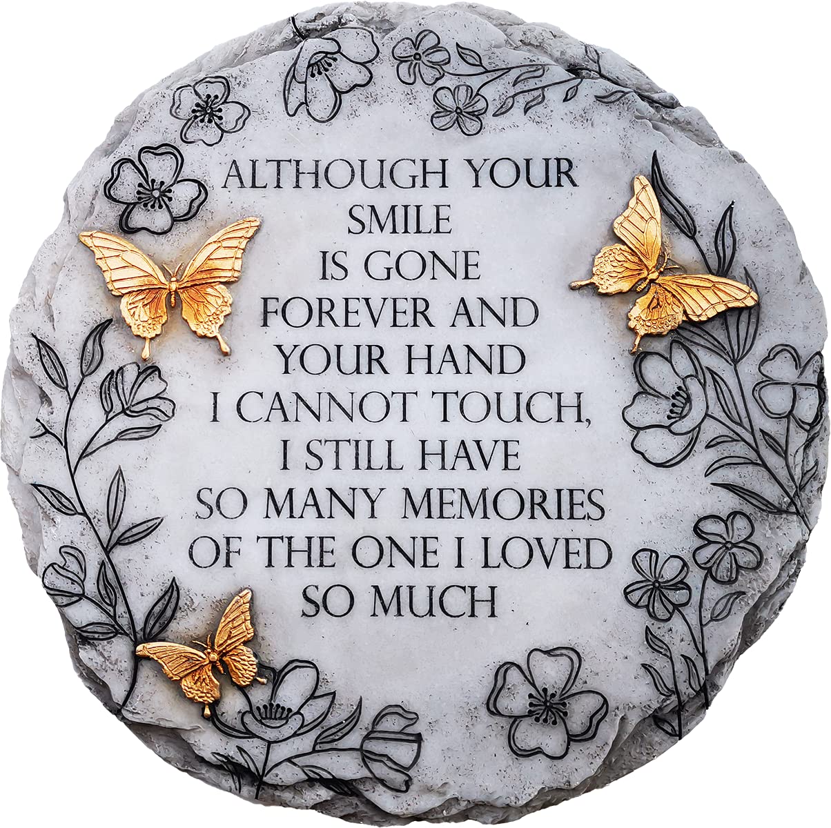 Spoontiques bronze butterfly stepping stone adds garden charm and withstands outdoor weather