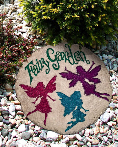 Spoontiques outdoor decor bronze angel stone enhances walkways with durable resin.