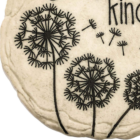 Spoontiques Outdoor decor stepping stone made of resin withstands weather with lasting charm.