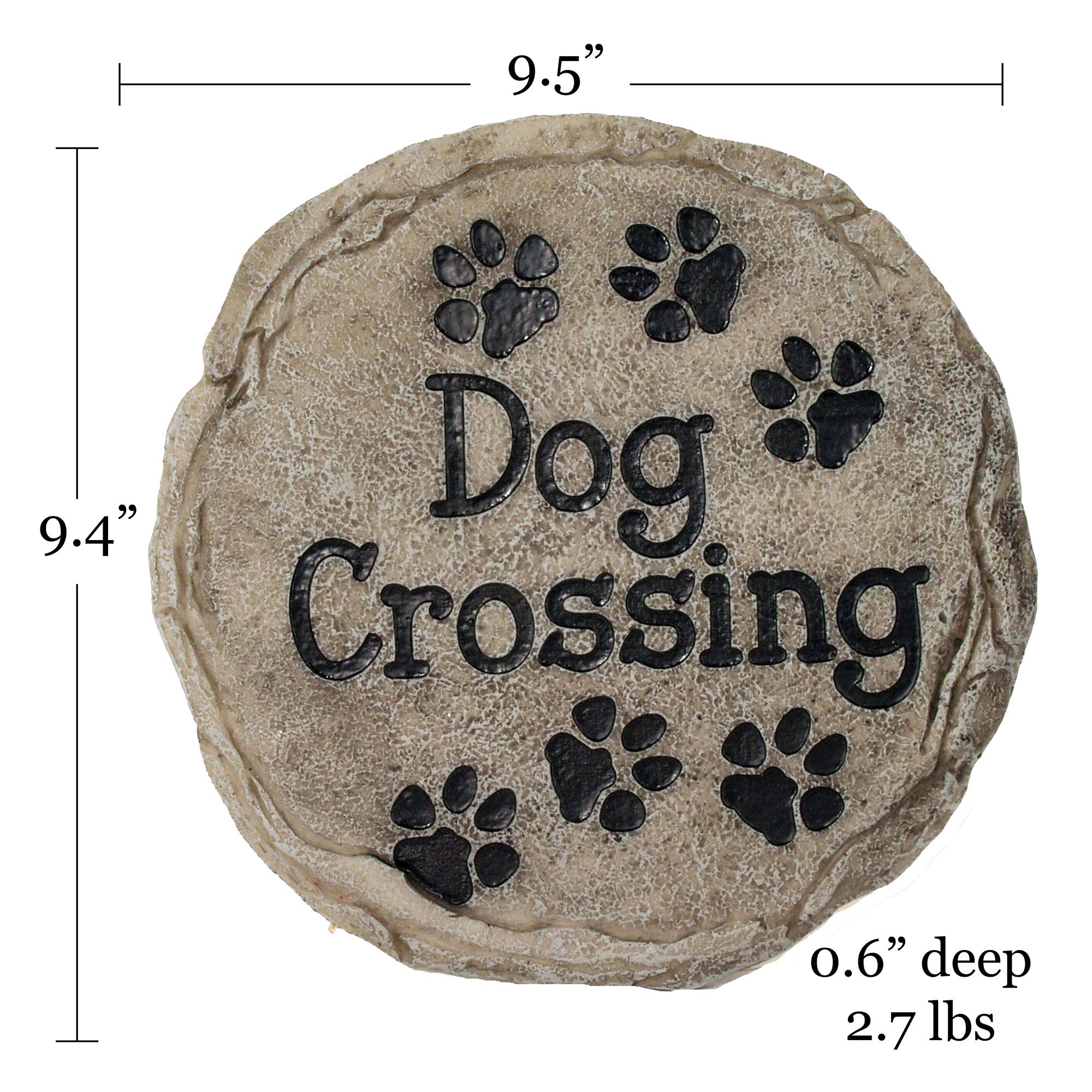 Spoontiques resin stepping stone designed for year-round outdoors