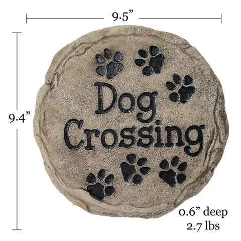 Spoontiques resin stepping stone designed for year-round outdoors
