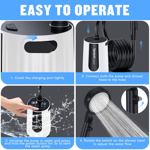 Spopal mesh storage bag and sturdy stand for easy transport.
