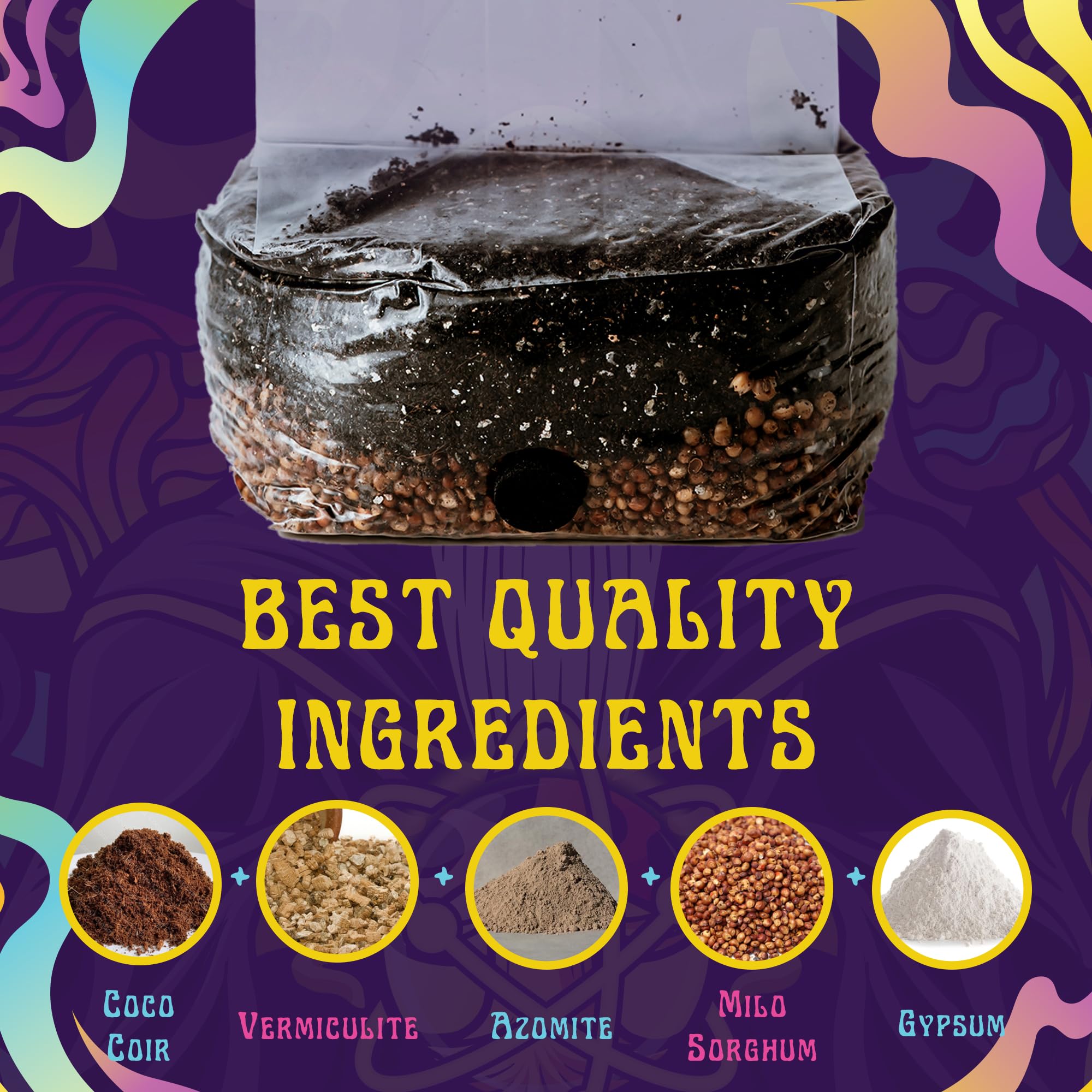 Nutrient-enhanced formula supporting vigorous mushroom growth
