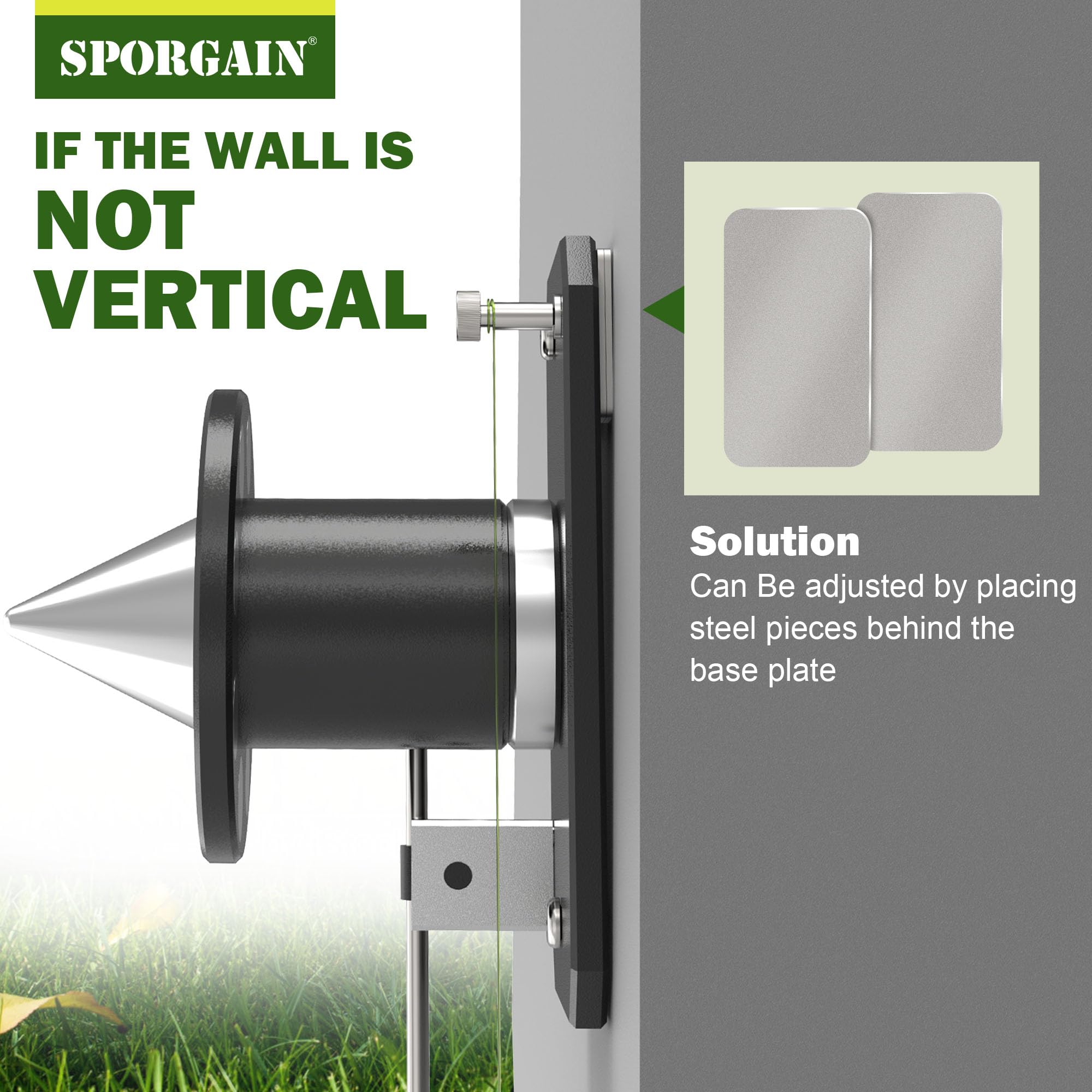 SporGain balancer in use on a mower demonstrating balance during operation