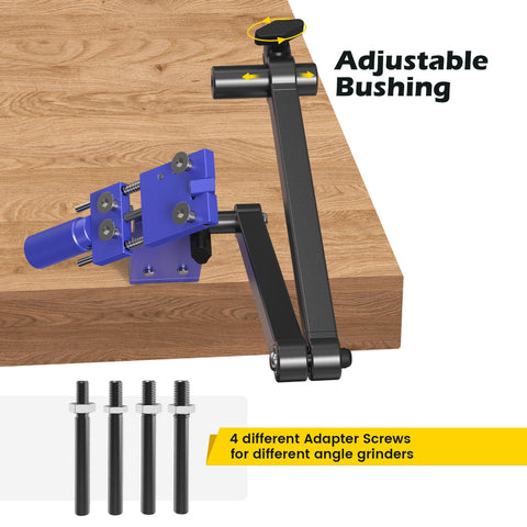 SporGain angle-grinder adapter demonstrates universal compatibility.