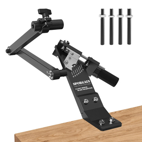 SporGain sharpener demonstrates angle-grinder compatibility for versatile sharpening