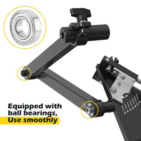 SporGain can be set up on a workbench for quick, repeatable sharpening