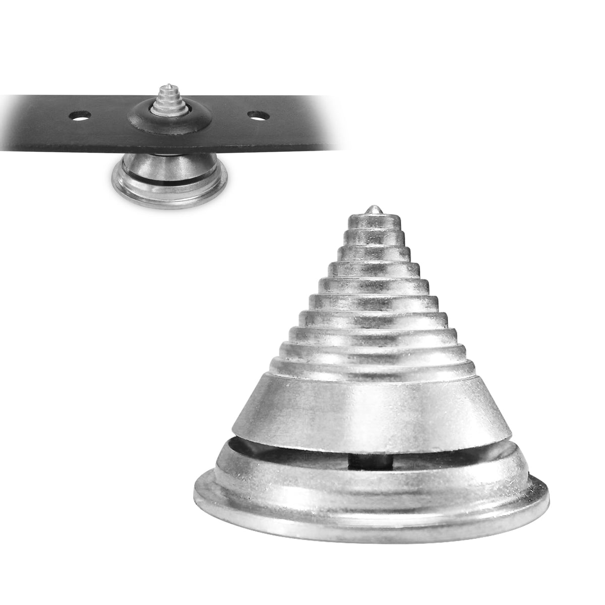 SporGain lawnmower blade balancer base helps achieve precise balance for smoother cuts
