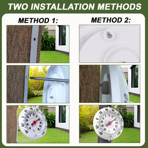 SPOROLWE garden thermometer suited for patios, barns, and greenhouses