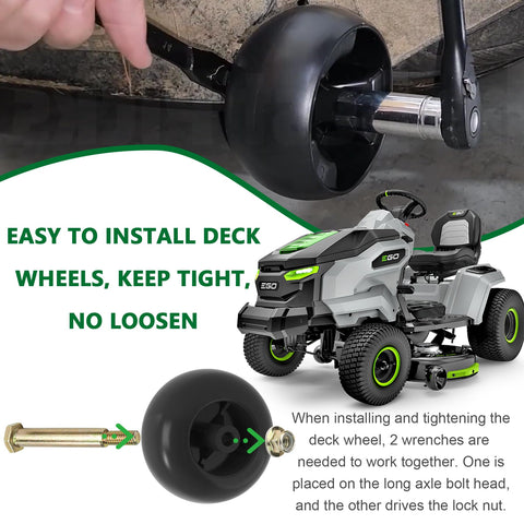 Sporthfish 753-04856A deck wheels shown ready for easy swap