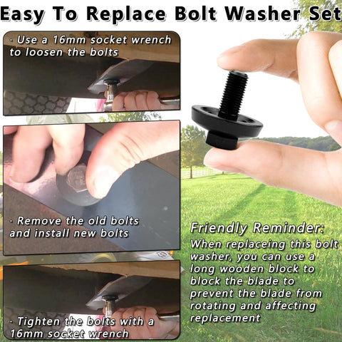 Sporthfish blade bolt washer in packaging ready for immediate installation.